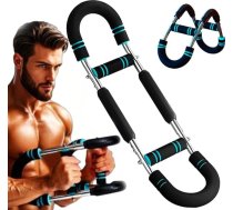 Twister Arm Trainer, U-Shaker Twister Arm Trainer, regulējams krūškurvja paplašinātājs, pārnēsājams muskuļu stipruma pastiprinātājs ar vērpes stieni krūtīm, pleciem, apakšdelmiem, bicepsiem un roku formām.