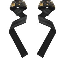 Aproces uz plaukstas smagumu celšanai, ar melnu un zelta krāsas marmora rakstu, 66 cm, neslīdošas krustu celšanas lentes sievietēm svarcelšanai, kultūrisms, spēka treniņi, fitnesa piederumi