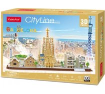 Cubic Fun Puzzle 3d pilsētas līnija barcelona