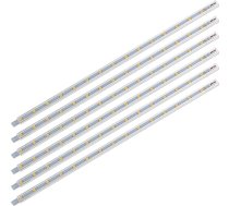 Sebson® 12 V LED sloksne, silti balta, zemgaismas gaisma, 30 cm virtuves gaismas sloksne ar kontaktdakšu un slēdzi, 8,8 x 6,7 x 300 mm