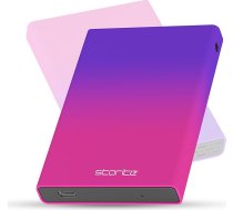 Storite ārējais cietais disks 500 GB USB 3.0 - portatīvais cietais disks 2,5 collu Plug & Play ar LED displeju, saderīgs ar PS5, PC, Mac, klēpjdatoriem, spēļu konsolēm - daudzkrāsains atmiņas disks