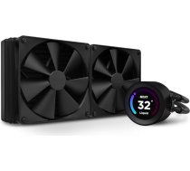NZXT Kraken Elite 280 - RL-KN28E-B1-280 mm AIO CPU ūdens dzesēšana - 2,36 collu LCD displejs 640 x 640 - 2 x 120 mm PWM ventilatori - Izvadu kabelis ērtai uzstādīšanai - melns