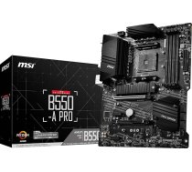 MSI B550-A PRO ProSeries pamatplate (AMD AM4, DDR4, PCIe 4.0, SATA 6 Gb/s, M.2, USB 3.2 Gen 2, HDMI/DP, ATX)