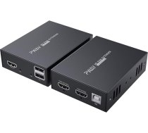 PW-HT225HK HDMI KVM USB Extender 165ft/50m pārraide pa vienu Cat5e/6/7 Full HD 1080P Atbalsta 3D EDID Loop Out