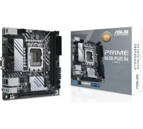 ASUS Prime H610I-PLUS D4-CSM pamatplate Socket Intel LGA 1700 (Intel H610, Mini-ITX, DDR4 atmiņa, PCIe 4.0, 2X M.2, 1GB Ethernet, DisplayPort, HDMI), melna