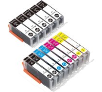 Kamo 570 571 XL spiestuves kasetnes, kas ir saderīgas ar Canon PGI570 CLI571 CLI-571XL CLI-571XL CLI-571XL multipakete (13 eksemplāru iepakojums) priekš Pixma TS5050, TS5055, MG5750, MG5751, MG6850, MG6851, MG7750, MG7755 1