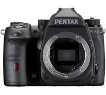 Pentax K-3 Mark III melns monohromais korpuss APS-C spoguļkameras melns - 100% skata lauks, optiskais skatu meklētājs, 5 asu 5,5 līmeņu SR, ISO 1 600 000, izturīgs pret laikapstākļiem, maks. 12 kadri sekundē, skārienjūtīgais ekrāns