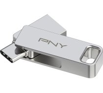 PNY 64GB DUO LINK USB 3.2 Typ-C Dual Flash Drive für Android-Geräte und Computer - Ārējā mobilā zibatmiņas ierīce fotoattēliem, video un citiem materiāliem - 200MB/s