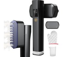 Tvaika gludeklis 2-in-1, pārnēsājams gludeklis ar LED displeju, 4 gludināšanas režīmi, 1200 W ceļojuma gludeklis, tvaika gludeklis ceļošanai un lietošanai mājās (melns)