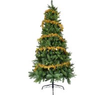 YEAUPE PRO Mākslīgā Ziemassvētku eglīte no PVC + PE, mākslīgā Ziemassvētku eglīte ar metāla statīvu, Ziemassvētku eglīte ar 800 zaļām galotnēm, paredzēta mājām, birojiem, veikaliem un viesnīcām (180 cm, zaļa)
