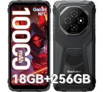 Blackview Fort 1 (18+256) āra mobilais tālrunis bez līguma, 10000 mAh, Android 15 āra viedtālrunis, 6,56 collu 90 Hz īpaši plāns būvlaukumu mobilais tālrunis, IP69K ūdensizturīgs, NFC/GPS/Gemini AI