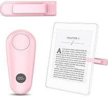 RF Fernbedienung zum Lesen für Kindle Paperwhite Oasis Scribe,Seitenwenden für Phone, iOS Android Tablets, Fernbedienung Phone, Kamera Videoaufzeichnung (Rose kleiner Clip)