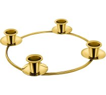 Adventa sveču turētājs adventes svecēm - Adventa gredzens tapera svecēm - Adventa vainaga rotājumi Adventa sezonas dekori - DIY Adventa vainaga svečturis (zelta Adventa sveču gredzens)
