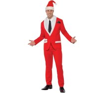 Smiffys, vīriešu Cool Santa kostīms jaka bikses bikses cepure Mock krekls un kaklasaite izmērs L 33562