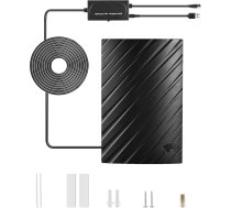 Vecys TV antena viedajam televizoram 25 dBi ATSC ciparu TV iekštelpu antena ar USB pastiprinātāju un F sievišķā uz TV kontaktdakšas adapteri 500 jūdžu garumā Mājas DVB-T2 TV antena RG174 16,4 pēdas koaksiālais kabelis 4K 720p 1080p