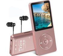 Agptek A02 A20 MP3 atskaņotājs ar 1,8 collu TFT krāsu ekrānu, 70 stundu atskaņošanas laiks, mūzikas atskaņotājs ar FM ierakstīšanu un Micro SD kartes ligzdu, 8gb