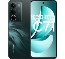 realme C71 viedtālrunis 8 + 256 GB, 4G mobilais tālrunis, 50 MP kamera, 6,67 collu līdz 120 Hz, liela 6000 mAh baterija, triecienizturīgs, militārais, NFC, bez adaptera, bez meža cenas