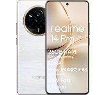 realme 14 Pro viedtālrunis 12 + 512 GB bēšs