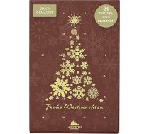 Lauensteiner Adventes kalendārs - kristāla formas mini šokolādes | 150 g ar rokām darinātas trifeles ar diviem aromātiem - ruma un karstvīna | Ideāls sabiedrotais Adventes laikā