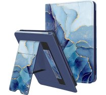 Fintie Futrālis saderīgs ar 6,8 collu Kindle Paperwhite (11. paaudze - 2021) - aizsargvāciņš ar paliktni, kartes slotu, roku siksniņu un automātiskās miega/ pamošanās funkciju (ZZ - marmora zils)