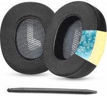 TaiZiChangQin Rezerves dzesēšanas gela ausu spilventiņi Austiņu spilventiņi saderīgi ar JBL Live 650 BTNC Live 660 BTNC / E65 E65BTNC / Duet NC austiņām Ledus zīda auduma troksni izolējošas putas