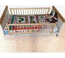 Safetots Divpusējs koka gultas aizsargs, dabīgs, 38 cm augsts x 110 cm plats, gultas sliede, droša bērnu gultiņas sliede, iepriekš samontēta, viegla uzstādīšana