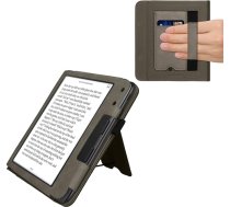 kwmobile Aizsargvāciņš saderīgs ar Kobo Kobo Kobo Libra Colour/Tolino Vision Colour Flip Case - vāciņš ar rokas siksniņu - Rising Sun Grey
