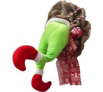 Ziemassvētku vainags Santa staigā pa durvīm 40cm garš svētku durvju rotājums Ziemassvētku rotājumiem
