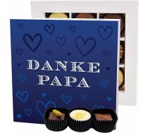 Hallingers Danke Papa L - Tēva dienas dāvanas Šokolādes dāvanas, kas gatavotas ar rokām bez alkohola no smalka kakao Tēva dienai tētim (kaste) - dāvanu idejas Ziemassvētki un dāvanas Adventes kalendārs | Pateicības gads