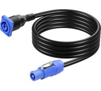 CERRXIAN 6,5 pēdas PowerCon barošanas pagarinājuma kabelis, 13AWG 3 kontakti no vīrieša līdz sievietei LED ekrāna staru gaisma ar kustīgu galvu, pagarinājuma skaļruņa kabelis