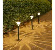 Saules gaismas āra dārzam, 12 silti baltas LED saules gaismas dārza dekorēšanai, IP65 ūdensizturīgas terases saules gaismas āra lietošanai zālienam, pagalmam, celiņiem, ārtelpām, garāžas apgaismojumam