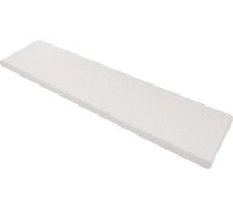 Bieza solu spilvens 2 3 sēdvietas iekštelpās ārā, 100/120/150 cm dārza solu spilvena spilvens, garš solu krēsla spilvens pusdienu terases šūpolēm (140 x 30 cm, balts)