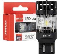 Led spuldze lumitec t20d 7443 w21/5w 12v pilna kanbusa balta -04687