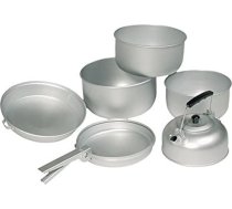 Mil-Tec alumīnija 3 katlu pannu komplekts - sudraba krāsas 20,5 x 10,5 cm/19 x 8,5 cm/17 x 8,5 cm