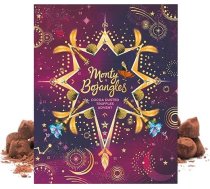 Monty Bojangles 2024 Adventes kalendārs ar šokolādes trifelītēm ar kakao putekļiem, 6 garšas, 235 g
