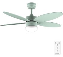 Cecotec - EnergySilence Aero 4260 Full Mint 40W līdzstrāvas motora 42" griestu ventilators ar apgaismojumu, ar LED apgaismojumu, tālvadības pulti, taimeri, 6 ātrumiem un 5 grozāmām ventilatora lāpstiņām