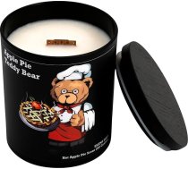 Sojas vaska svece ar karsta ābolu pīrāga lācīša aromātu, sojas vasks, sveces ar koka daktu, roku darbs, 200 g, degšanas laiks līdz 60 stundām. Elena Days
