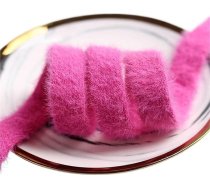 Satīna RUFFLE apdare, 4,5 m, 10 mm, adāmā lenta, plīša, sabiezināta, plāna, plakana, rokdarbiem, lokiem, pušķiem, apģērbiem, šūšanas materiāliem, dāvanu iesaiņošanai, satīna RUFFLE apdare (rozā)
