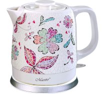 Keramikas elektriskā tējkanna 1,5l 1500w mr-068-flowers