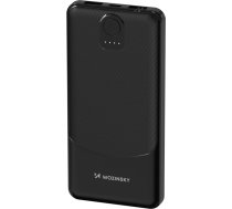 Powerbank Wpower WPBBK-2 10000mAh USB-A USB-C - melns