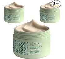 GYADA COSMETICS, 3 x 250ml Spirulina matu izkrišanas stiprinošs dubultās galotnes matu iepakojums ar auzām un žeņšeņu, piemērots trausliem matiem