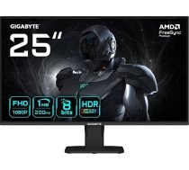 Gigabyte GS25F2 25 collu FHD spēļu monitors - 1920 x 1080, 200 Hz, 1 ms, 300 cd/m², Display HDR 10, HDMI 2.0, DisplayPort 1.4