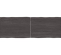 Galda virsma Apstrādāta koka ozols Dabīgā mala Pelēka 140 x 50 x 6 cm Galda virsma restorānam Ēdamistabai Dzīvojamā istaba Biroja mēbeles Darba virsma Galda virsma galda virsma