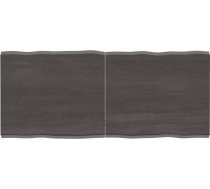 Galda virsma Apstrādāta koka ozols Dabīgā mala Pelēka 140 x 60 x 4 cm Galda virsma restorānam Ēdamistabai Dzīvojamā istaba Biroja mēbeles Darba virsma Galda virsma galda virsma