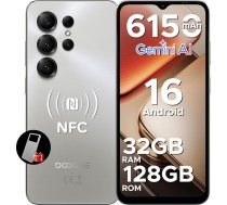 DOOGEE Note56X Pro viedtālrunis bez līguma Android 16 ar Gemimi AI, 6150mAh, 32GB + 128GB/2TB, 6,56 collu HD+90Hz displejs, astoņkodolu mobilais telefons, 13MP + 8MP, Dual SIM/OTG/Face ID/NFC