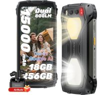 Blackview BV7300 Āra mobilais tālrunis, 15000 mAh akumulators, 18GB + 256GB (2TB), dubulta 800LM kempinga gaisma, āra viedtālrunis bez līguma, Android 14, 6,67 collu 90Hz displejs, NFC/50MP+32MP+Naktī