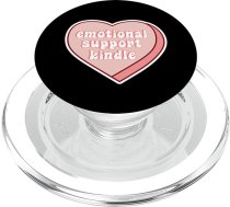 Emocionālais atbalsts Kindle Rozā sirds PopSockets PopGrip MagSafe rokturiem