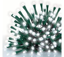 EMOS LED pasaku gaisma auksti balta iekštelpām un ārpus telpām, 24 m gara IP44 Ziemassvētku pasaku gaisma ar 240 LED diodēm + 5 m kabelis un barošanas bloks, 8 režīmi un 6 stundu taimera funkcija, svinībām, Ziemassvētkiem