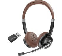 Conambo Bluetooth austiņas V5.0, brīvroku bezvadu austiņas ar trokšņu slāpēšanas mikrofonu mobilajam tālrunim, HD Stereo skaņa un 25 stundu atskaņošanas laiks austiņās uz ausīm ar USB-A donglu datoram, portatīvajam datoram Skype