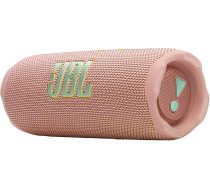 JBL Flip 7 bezvadu pārnēsājamais Bluetooth skaļrunis, 16 stundu akumulatora darbības laiks, IP68 ūdensizturīgs, putekļu un triecienizturīgs, Pro Sound ar AI Boost, Auracast Multi-Speaker savienojums, rozā krāsā